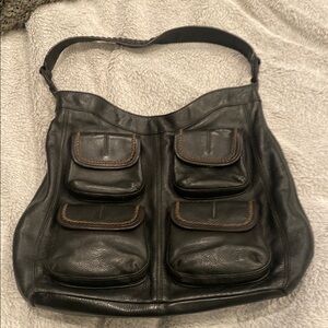 Vintage Banana Republic Black Leather Women’s Bag